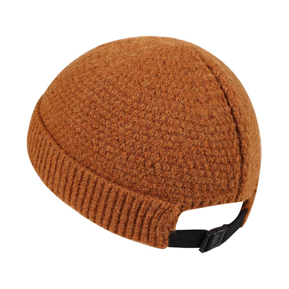 Unisex verstellbare Skullcap-Mütze, Docker, warm, randlos, Hip-Hop-Strickmütze