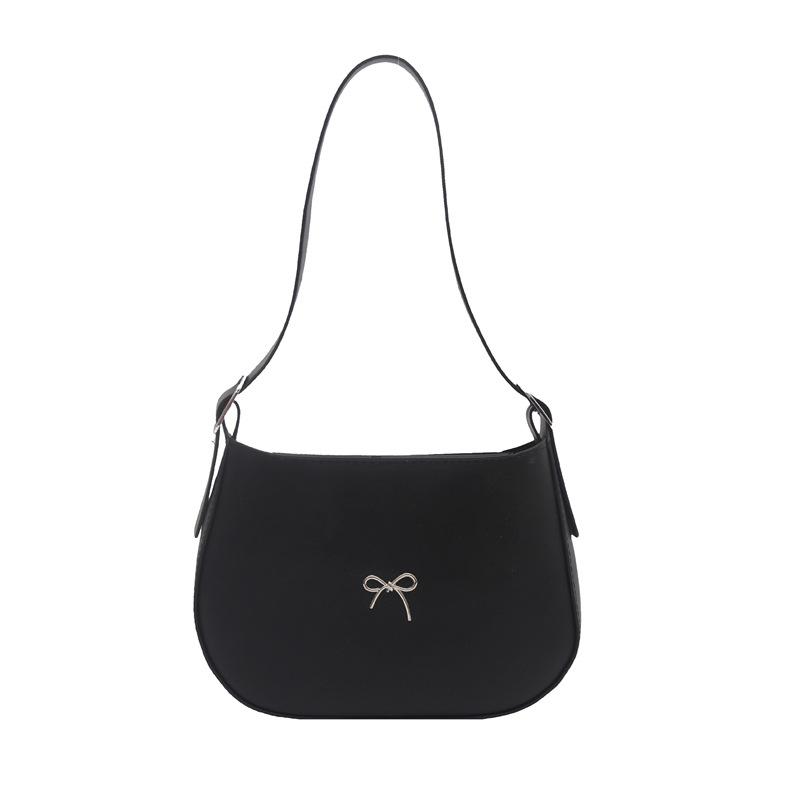 Simple underarm bag women s 2 new casual temperament shoulder bag retro elegant women s bag чёрный