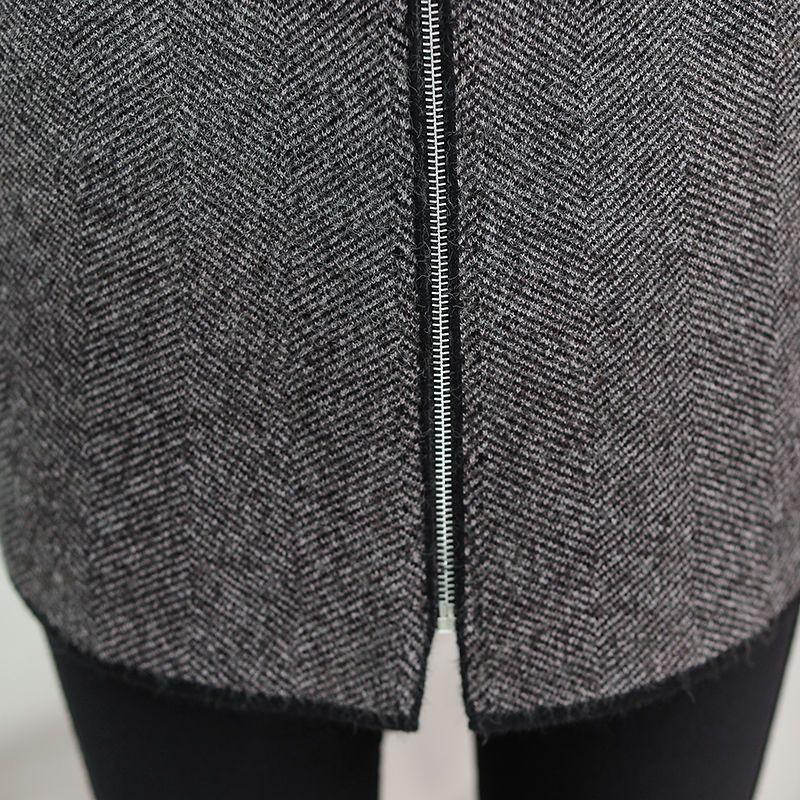 Middle Age Women Hooded Cardigan Spring Autumn Casual Coat Mom Long Sleeve Warm Wool Jacket Outerwear