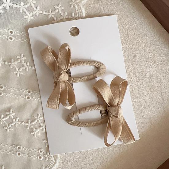 1 Paar Baby Haarspangen Leuchtende Farbe Kleinkind Haarspangen Schleifchenform Haarspangen für Mädchen Seitenhaar Pony Haarschmuck