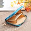 Durable Bow Cosmetic Bag Portable Solid Color Coin Purse Zipper Sanitary Napkins Organizer