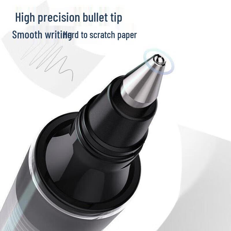 Junchu 0,5 mm Svarta Direktflytande Gelpennor, 12-pack