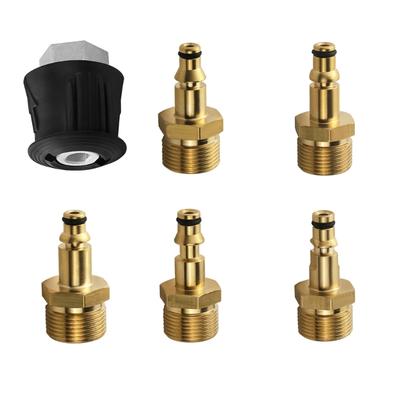 High Pressure Water Guns Quick Connection Brass Adapter Fitting Coupler Leakproof Design Compatible With Multiple Brands
