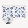 Self-Adhesive Vinyl Wall Decor For Interiors 120x60 cm Floral Pattern on the Background