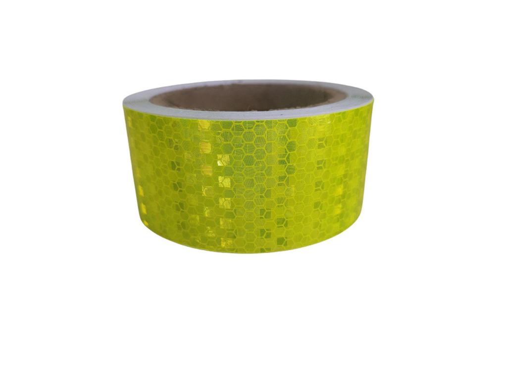 Reflective Crystal Lattice Sticker: 2-Inch Honeycomb Night Warning Tape