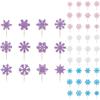 Christmas Snowflake Cake Toppers With Shining Design Paper For Holiday Party Decor