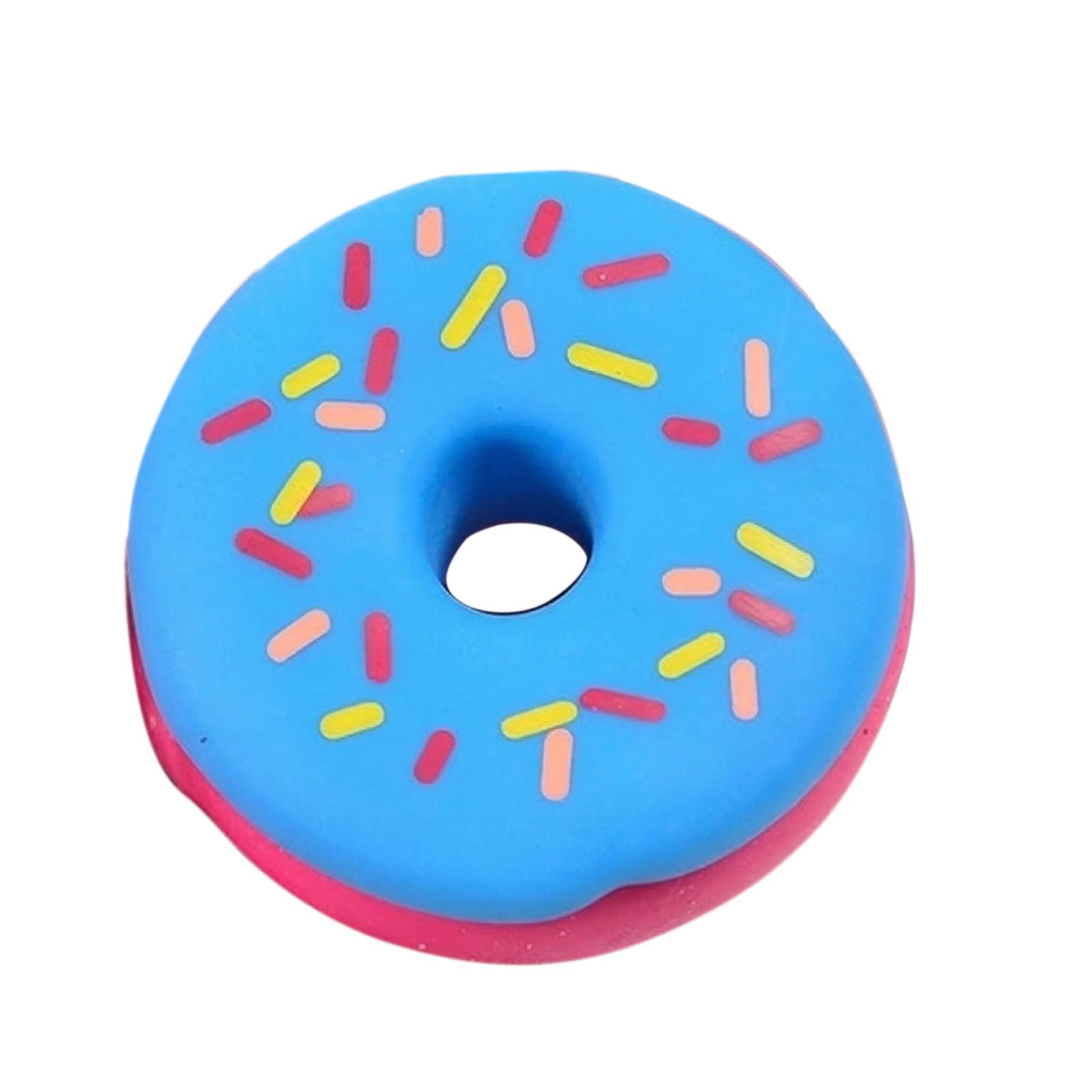 

Slow Rising Donut Squishy Toy Two Piece Set Removable Soft Foam Stress Relief Squeeze Toy Sensory Fidget for Kids and Adults One Size синий