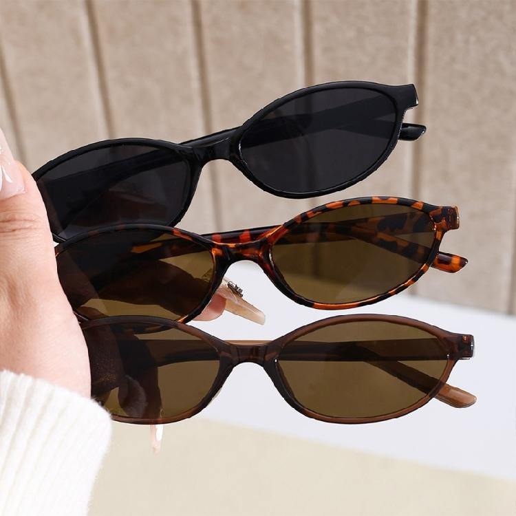Modern Oval Design Sunglasses Lightweight PC Frame Sun Glasses Advanced Uv400 Protections Lens For Summer Outings