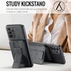 For Samsung Galaxy A23 4G Case Leather+TPU Phone Cover Built-in Magnetic Holder Metal Sheet