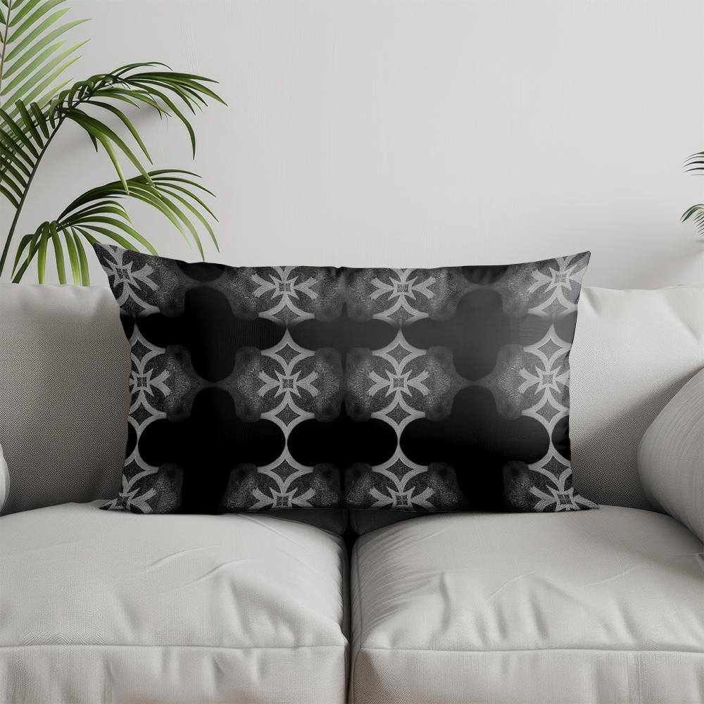 Home Decor Modern Geometric Pattern Pillowcase Suitable For Sofa Bedroom Car Pillow Cover Cushion Rectangular Back Cushion