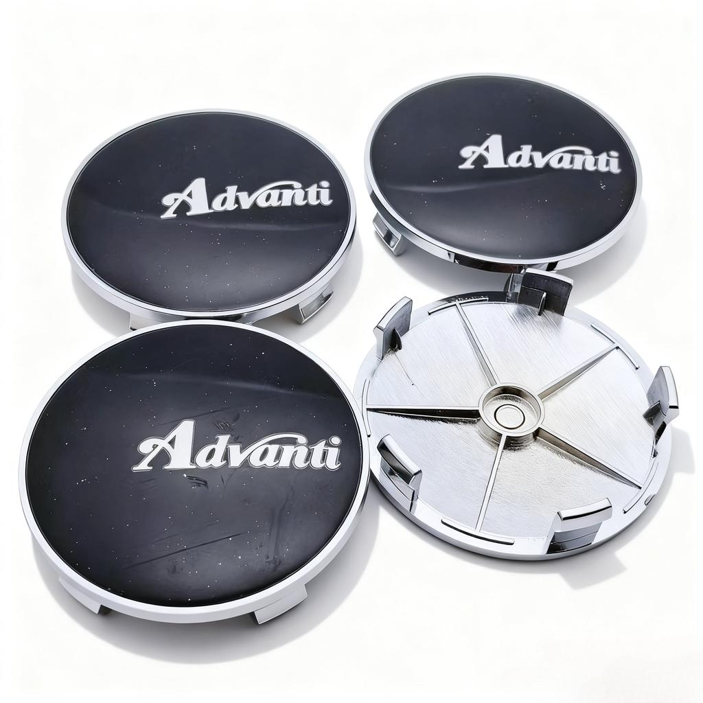 4pcs Advanti Racing Logo Emblem Badge Car Wheel Center Caps 68MM 63MM Wheels Hub Cap Rim Hubcaps Cover Replace Car Accessories