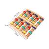 1pc 6 Rows Wood Foot Massage Roller Acupressure Trigger Point Relax Pain Stress Relief Shiatsu Roller Feet Massager Care Tools