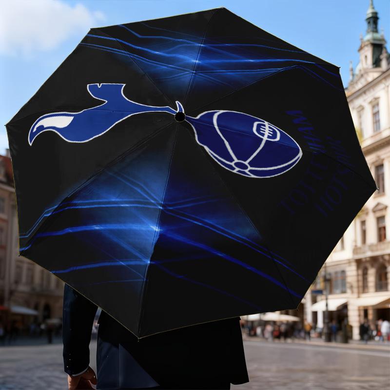 1PC Fc Crest Design Printed Umbrella Folding Umbrella, Automatic Umbrella 8-Frame for Travel, Camping Fan Gifts Christmas Gifts