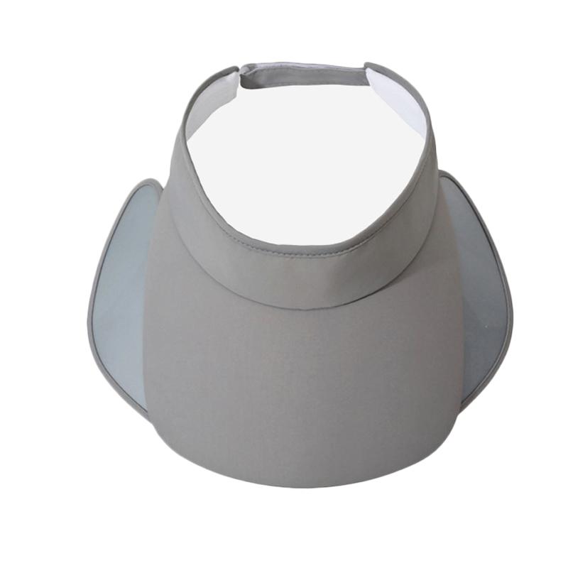 Long Brim Sunscreen Sun Hat for Unisex Outdoor Summer Breathable Solid Color Cap with Drawable Brim Sun Hat