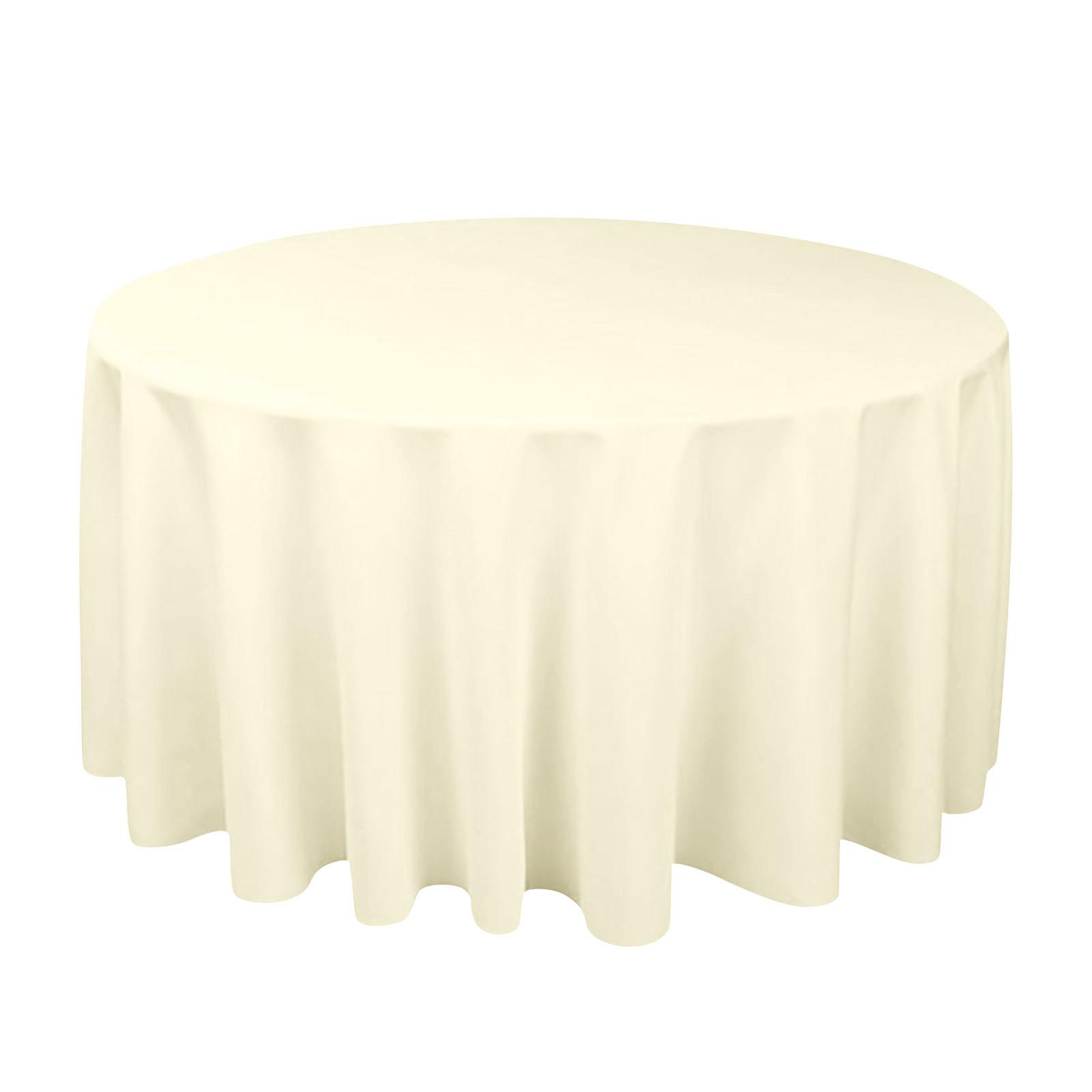 

Товста однотонна скатертина з гладкої тканини для круглого столу, святкове приладдя B