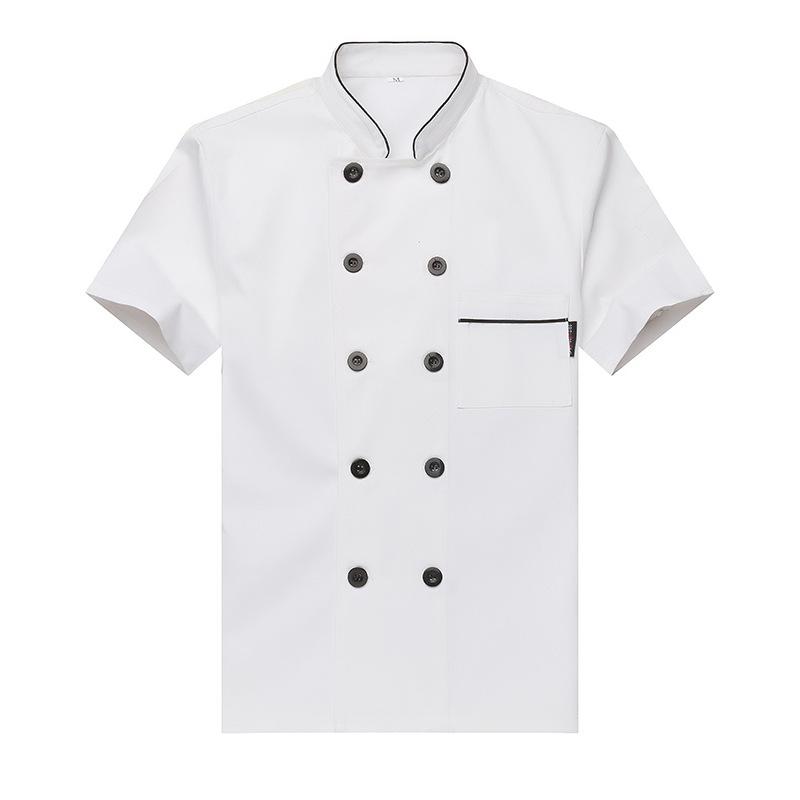 Wear-resistant Hotel Restaurant Catering Kitchen Outfit Summer Lightweight Men's Chef Uniform
