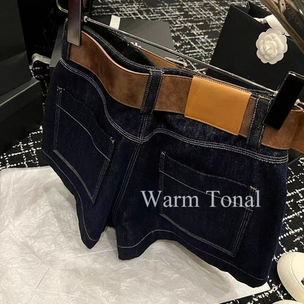 Czysto Białe Nowy Styl Projektant Niszowy Retro Słodkie i Cool Wszechstronne Szorty Jeansowe dla Kobiet