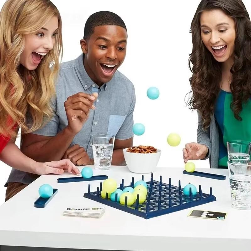 Desktop Throwing Sphere Bouncing Sphere Elasticity Competition Game Game Stress Relieving Plaything Parent Child Battle Children'S Gift
