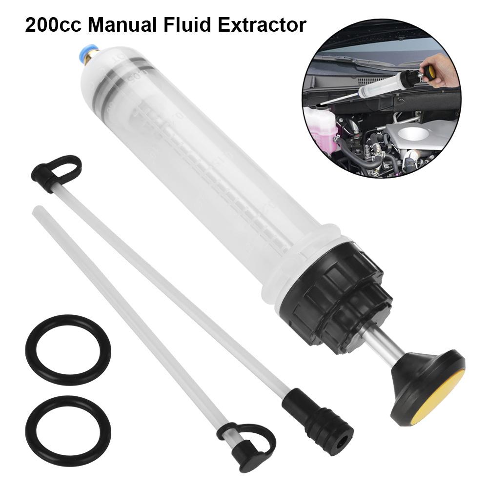 200cc Manual Oil Fluid Transfer Pump Filling Syringe Delivery Bottle Car Oil Fluid Extractor Car Tool