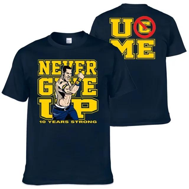 WWE Słynny Zapaśnik John Cena Nadrukowana Oversize Y2k Modna Casualowa Bawełniana Koszulka Męska z Krótkim Rękawem Miękka Wygodna Letnia Luźny Krój Ubranie