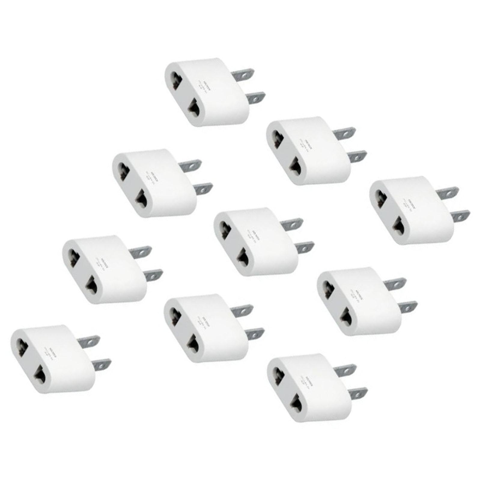 

10 шт. Адаптер для вилки 125-10 А 1000 Вт Белый Универсальный дорожный преобразователь мощности