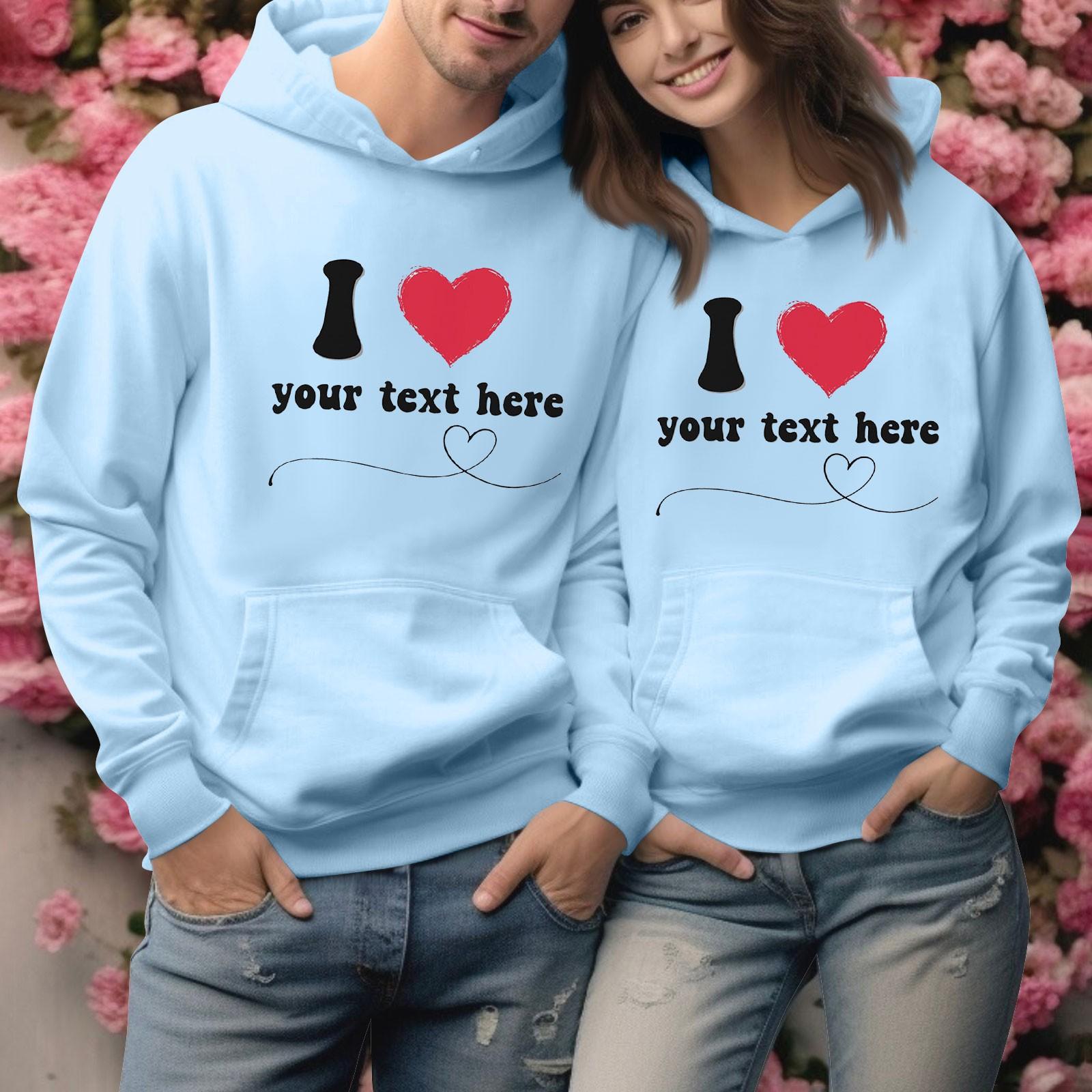 

Женский топ с круглым вырезом и длинными рукавами, пуловер с принтом ко Дню святого Валентина, парная толстовка XL синий