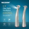 Niceden 1:Pièce à main dentaire à fibre optique à faible vitesse, moteur à bouton-poussoir de type E