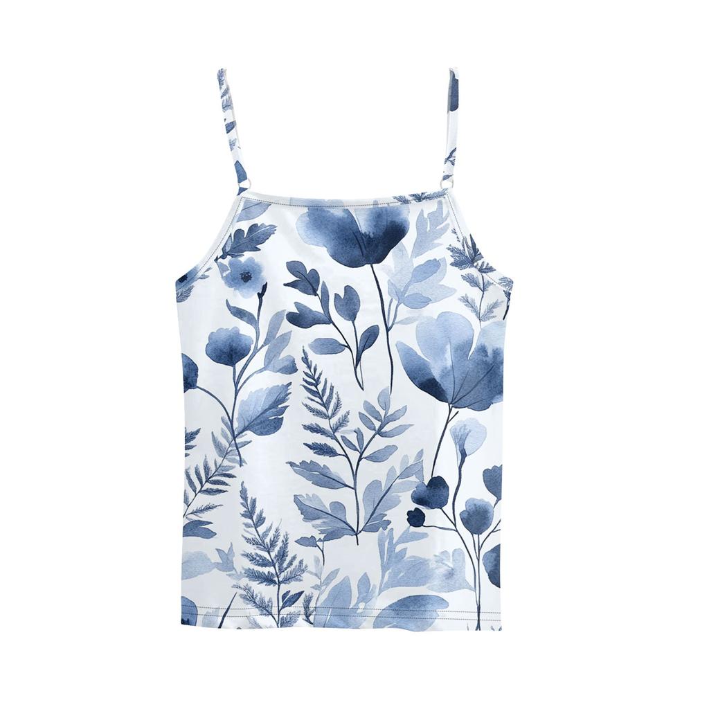 Women's Low-necked Sleeveless Vest U-neck T-shirt Suspenders