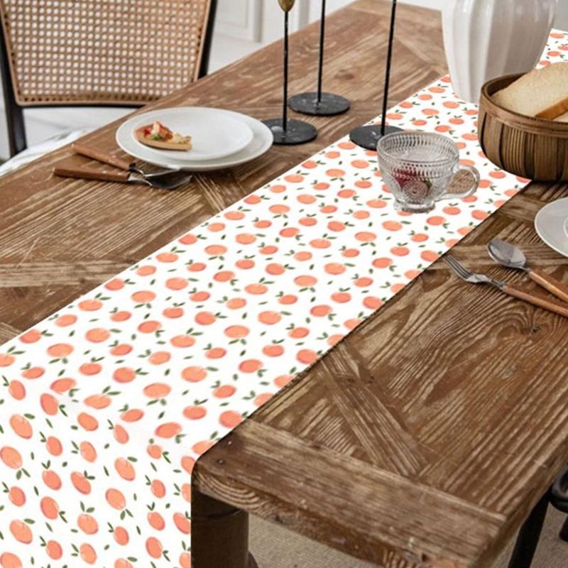 Frucht Fruchtmuster Tischläufer Lebendiger Akzent Für Esstische Aus Polyester Perfekt Für Restaurants Und Häuser