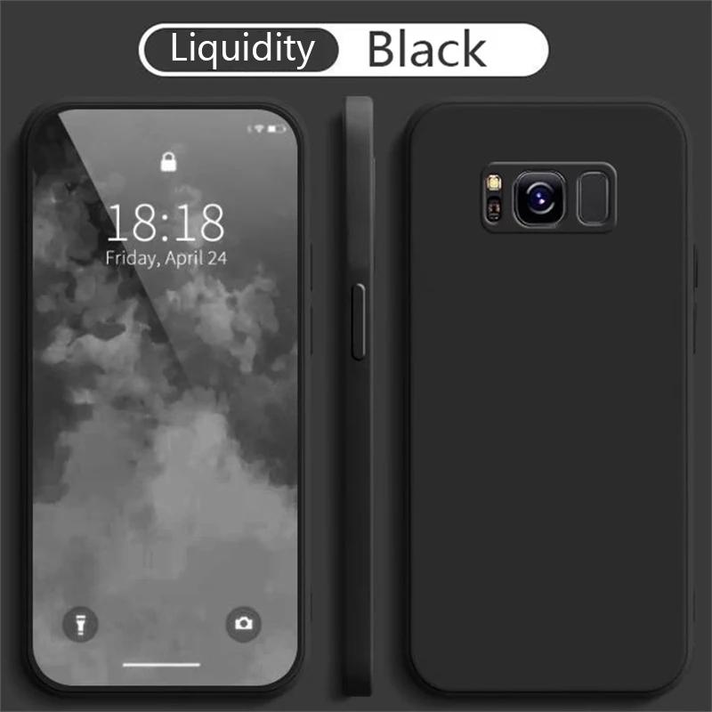 Luxury Liquid Silicone case For Samsung Galaxy S8 S9 S10 Plus S24 S25 Plus Ultra S20 FE S21 S22 S23 Cover Soft Phone Case