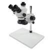 Trinocular Microscope 24MP 1080P 3.5X To 50X Continuous Zoom Stereo Trinocular Microscope with LED Lamp 100‑240V UK Plug
