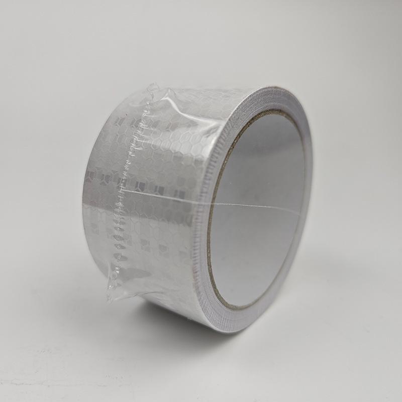 Red & White Reflective Safety Tape: High Viscosity, Waterproof, Wear-Resistant Warning Strip for Vehicles