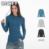 Bluse e Camicie Casual da Donna DICFY a Manica Lunga con Scollo a O