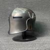 Barbuta Helmet with Stand 18g Mild Steel Medieval Knight Armor LARP Cosplay Costume Barbuta Visored Warrior Helmet