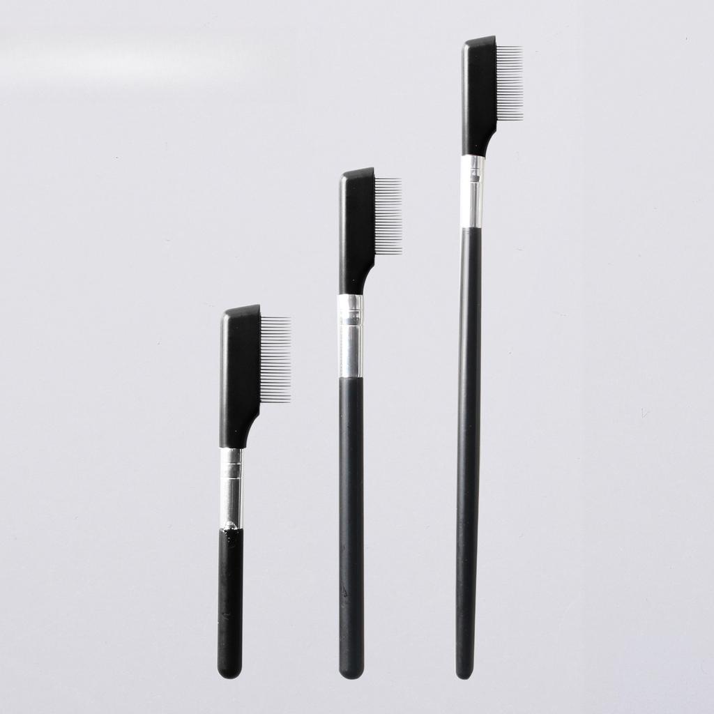 Wimpernpflanzung Gerader Griff Stahlnadel Wimpernkamm zum Entfernen von Fliegenbeinchen mit deutlichen Wurzeln Edelstahl-Nadel Wimpernbürste Augenbrauenkamm