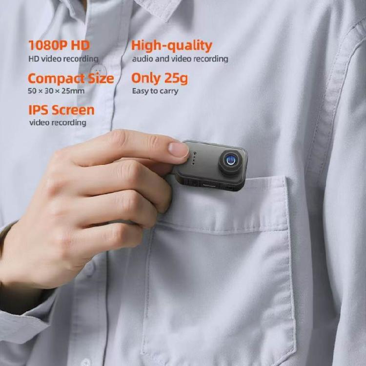 Wide Angle Waterproof Sports Camera 130° FOV Magnetic Backing 720P Resolution Thumb Size For Diving Climbing