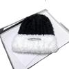 New Arrival: Women's Winter Korean Plush Colorblock Hat with Ear Flaps - Big Head Fit, Face-Framing Design