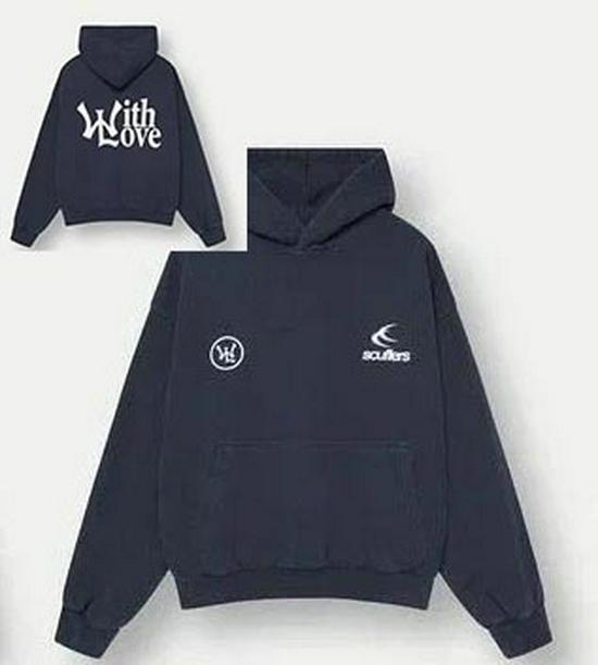 

С ЛЮБОВЬЮ 2025 Корейская толстовка в стиле Харадзюку - Пуловер с принтом спереди и сзади L