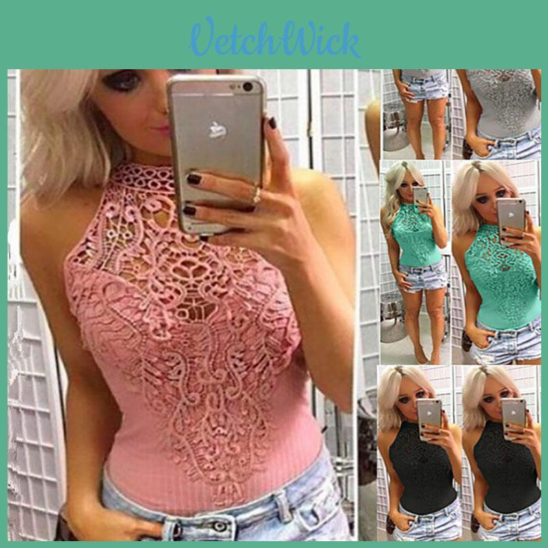 Stylish Ladies Lace Sleeveless Bodysuit Featuring Classic Choker And Stretch Fit
