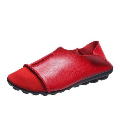 Women Leather Shoes Moccasins Mother Loafers Soft Flats Casual Female Driving Ballet Footwear Comfortable Grandma Shoes
