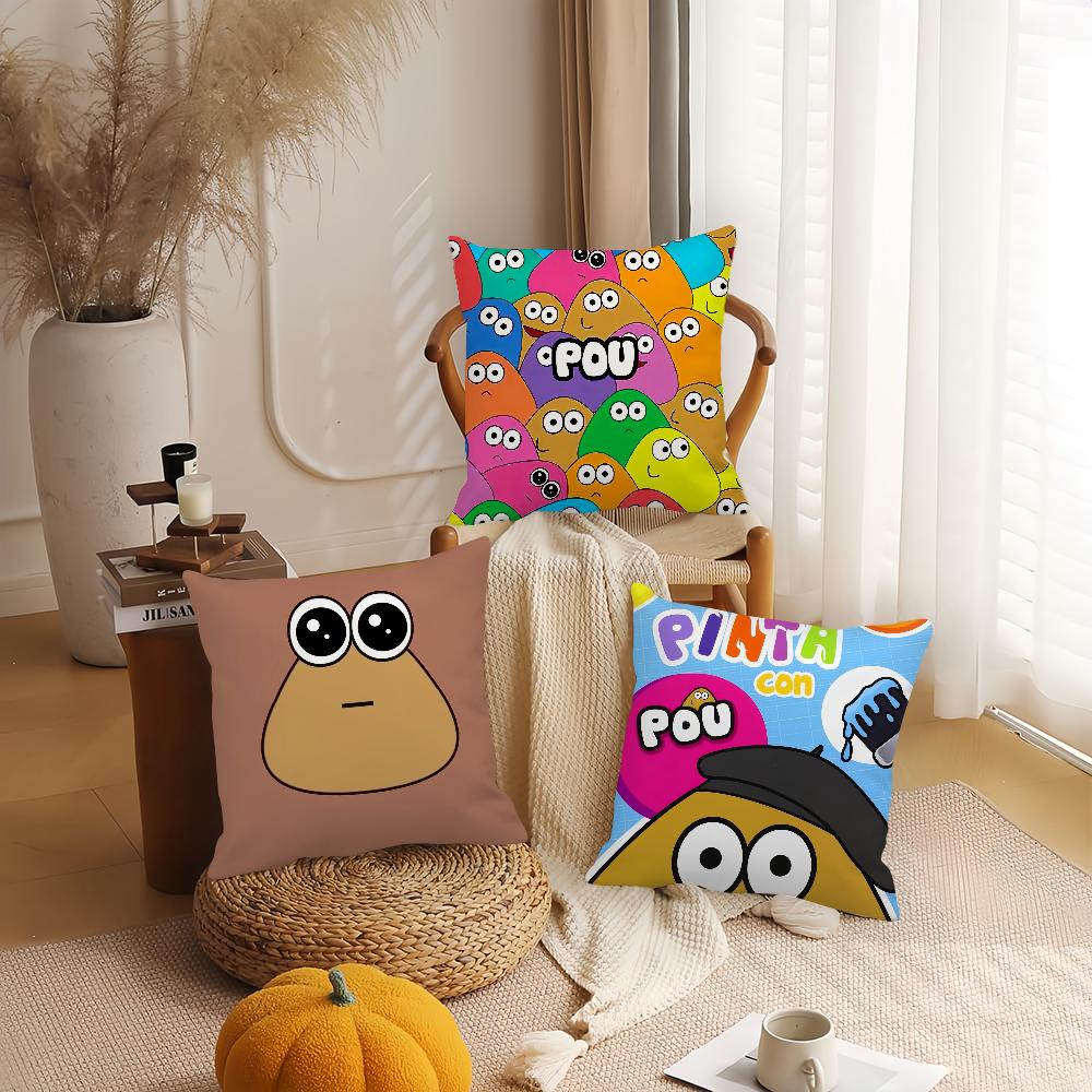 Hot Game My Pet Pou Pillow Case Home Cushion Cover Suitable For Office Sofa Car Suitable For All Seasons