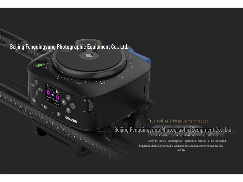 ZEAPON AXIS Multi-Axis Electric Slider for DSLR/Mirrorless Cameras - Carbon Fiber Track for Dynamic Photography