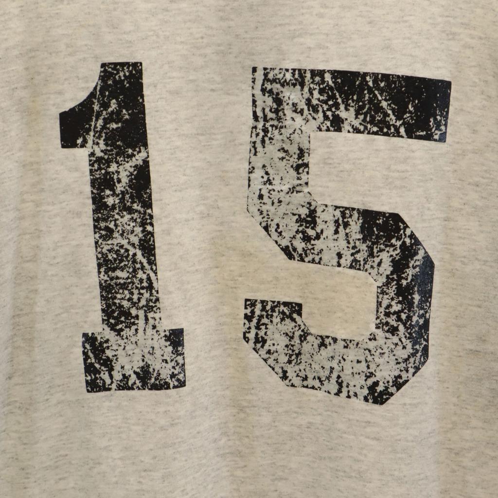 OLD 90s MB 15 Short sleeve Henry Neck T-shirt gray Men's Used