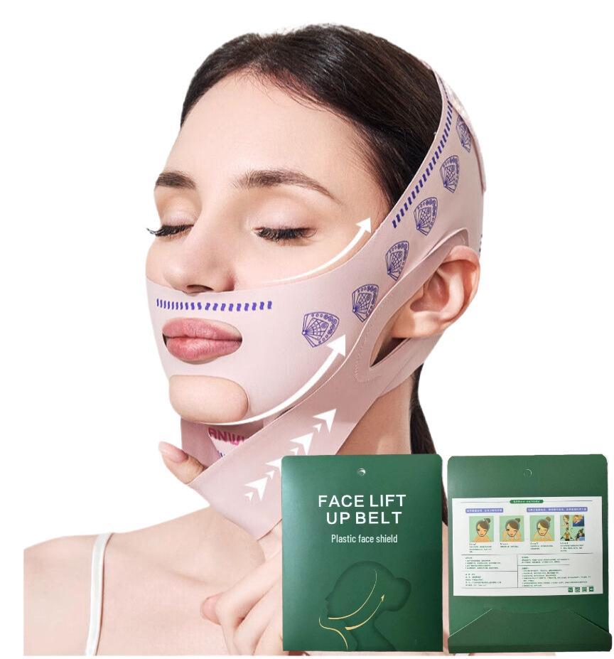 V-Line Facial Band: Firming & Lifting Mask for Double Chin and Nasolabial Folds, Enhances Sleep & Face Sculpting.