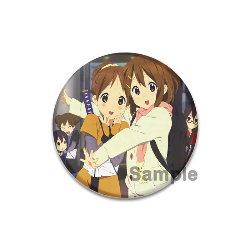 

32/44/58 мм Аніме K-ON! Шпилька ручної роботи Hirasawa Yui Akiyama Mio Tainaka Ritsu Брошка Одяг Рюкзак Одяг Ювелірні вироби Аксесуари Подарунки 32mm