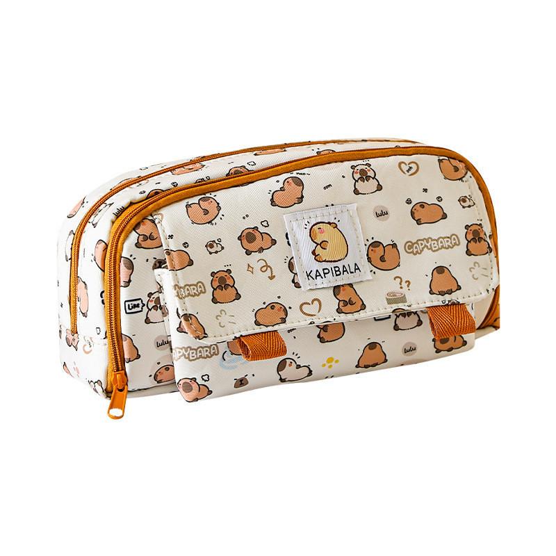 Capybara Large Capacity Pencil Case, Pencil Pouch, Pencil Bag, Pen Case, Pen Pouch, Pen Bag, Pencil Pouches, Pencil Bags, Green Pencil Case