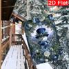 2D Flat, 2D Flat Christmas Blue Ring Snowman Wreath Garden Flag_3-28x40 Inch Outdoor Garden Flag Double-sided Home Decoration Courtyard Decoration Out