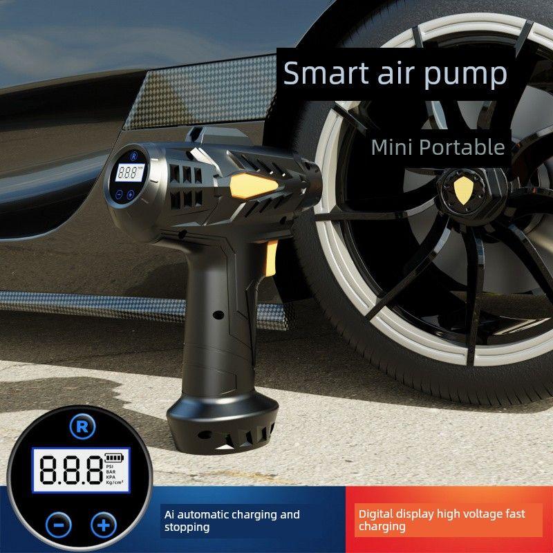 Cross-Border Car Air Pump, Car Tire Inflator, Portable Wireless Inflator, Bicycle Electric Inflator