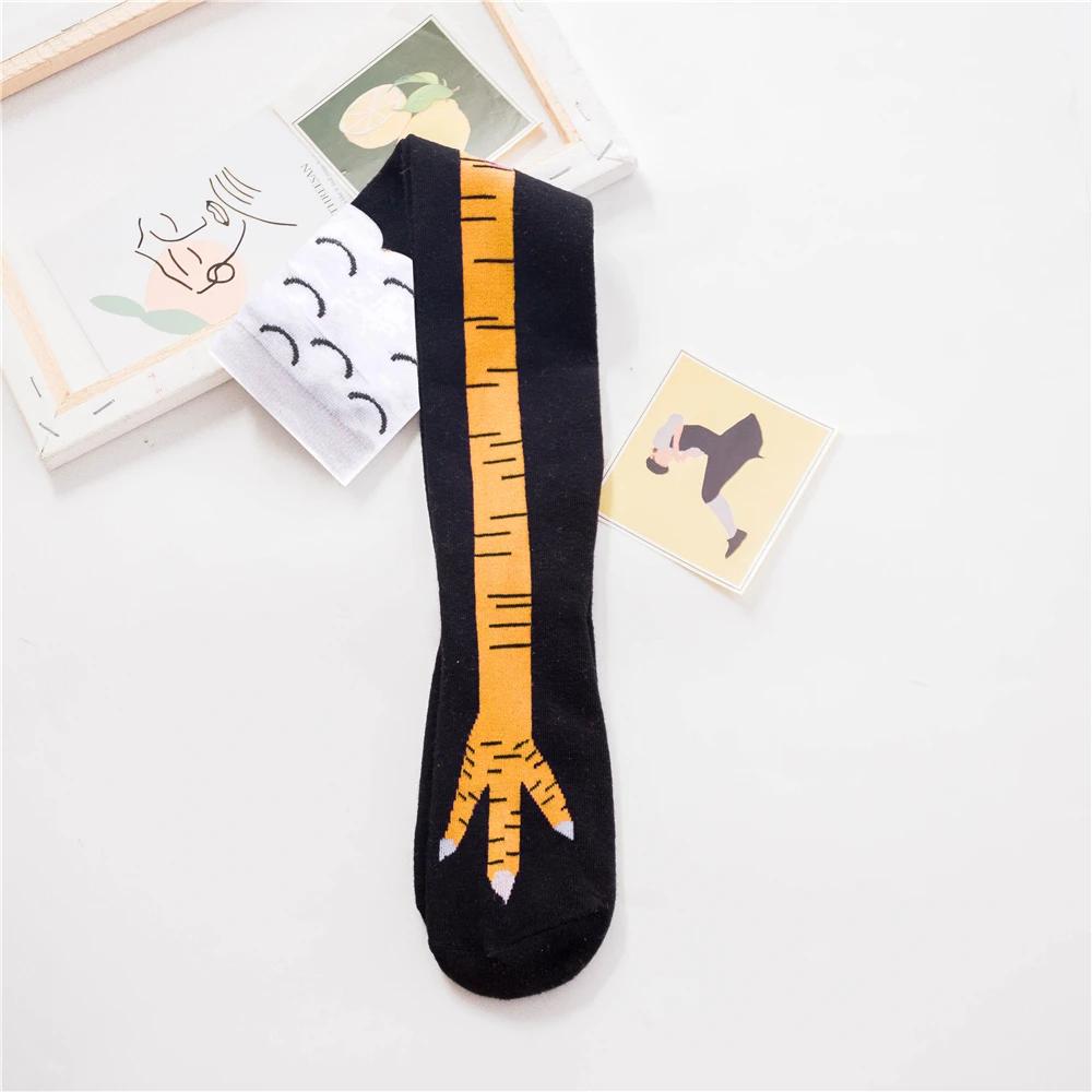 Cute Chicken Foot Over-The-Knee Socks for Women with Happy Funny Paws