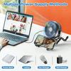 Baby 3 Speeds Stroller Mini Fan With Light Portable Usb Charging Fan Mobile Phone Holder Stroller Accessories Baby Newborn Items
